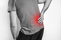 Bursitis in causing chronic pain in the hip 